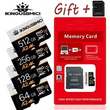 Micro SD Card 64GB 128GB 256GB 512GB TF Memory Card Class 10 High Speed
