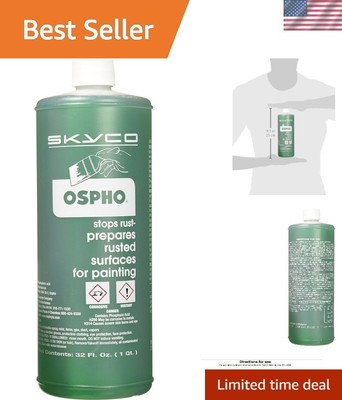Effective Rust Prevention with Ospho Metal Treatment, 32 Oz Clear Gloss Finish