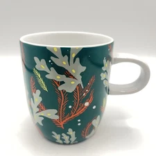 2018 Dark Green Coral Starbucks 12oz Mug