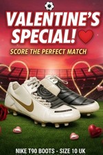 Nike Total 90 Laser Air  SG men's football boots 10 UK white T90 retro