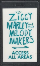 Ziggy Marley Backstage Pass - 1989 Laminated Pass