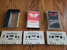 AEROSMITH Lot Of 3 Cassette Tapes - Live Bootleg, Greatest Hits, Gems In G /VG 