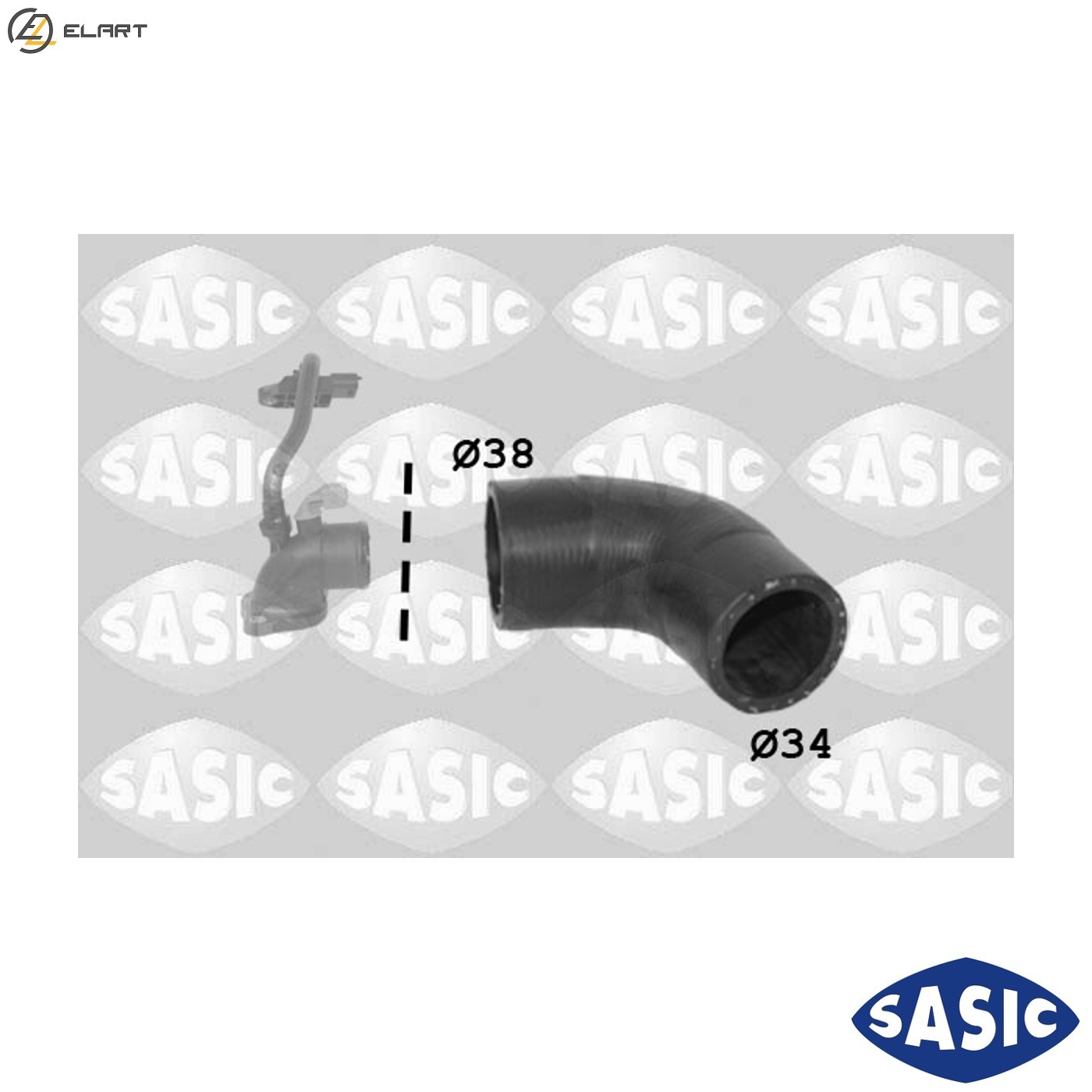 CHARGE AIR HOSE 3334040 FOR RENAULT CLIO/SYMBOL/MIO/II/Mk/III/Sportour/EURO 1.5L