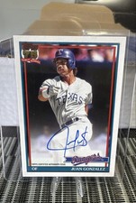 2026 Topps Series 1 - 1991 Topps Baseball Autographs Juan González #91A-JG (AU)