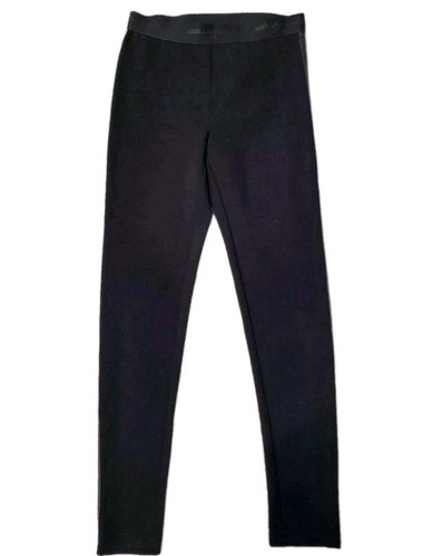 Karl Lagerfeld Paris schwarze Legging Hose Lackleder Streifen Daunen Beine Gr.XS - Bild 2 von 13