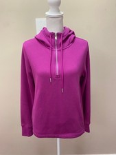 ATHLETA Cozy Karma 1/4 Zip Hoodie Sweatshirt - SMALL Fuchsia Pink
