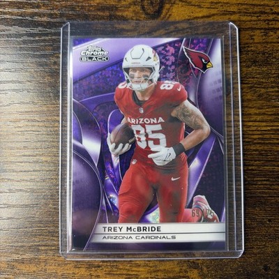 2025 Topps Chrome Black Trey McBride Cardinals #3 Purple Mini Diamond 69/75