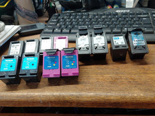 12 Used Modles of Canon Generic HP Ink Cartdriges For Refilling Resale AS-IS