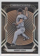 2021 Panini Chronicles Obsidian Electric Etch Orange 5/28 Gerrit Cole #30 0ui8