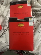 Talbots Microfiber Pantyhose Size B Black NWT