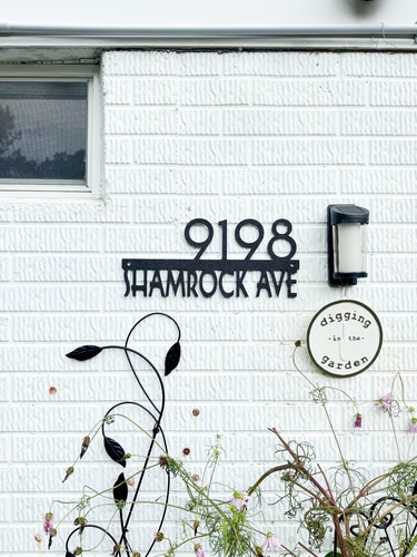 Engraved Custom House Number Sign | HDPE Personalized Street Address - Picture 5 of 8