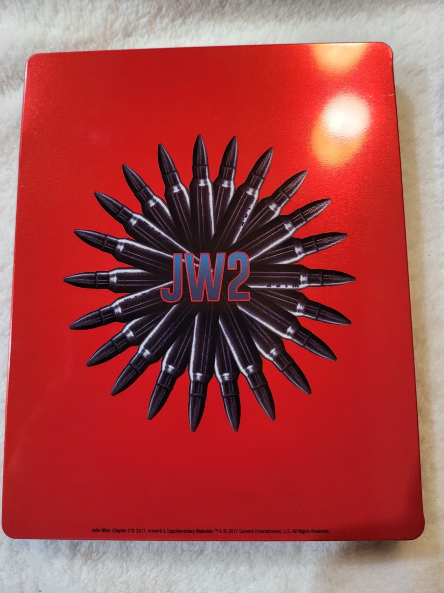 John Wick 2 Limited Blu Ray Steelbook Edition + DVD + 2