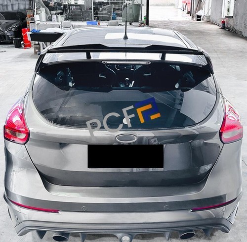 Fit For Ford Focus MK3 RS 2011-2018 ABS Carbon Fiber Rear Wing Trunk Spoiler Lip - Picture 6 of 8