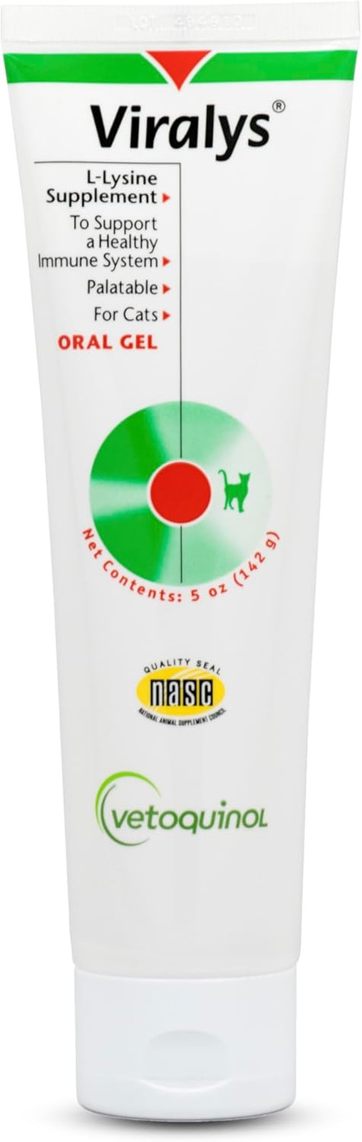 Viralys Gel L-Lysine Supplement for Cats, 5Oz - Cats & Kittens of All Ages - Imm