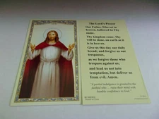 THE LORD'S PRAYER HOLY CARD SHINY FINISH