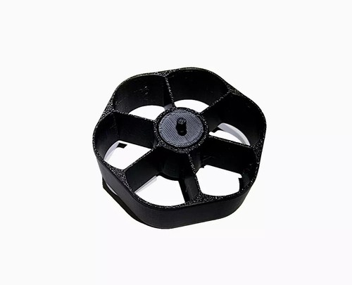 NEW Replacement Spare Sellotape Tape Dispenser Desktop Wheel Spin Black UK Made - Picture 3 of 4