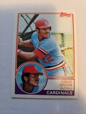 1983 TOPPS DAVID GREEN RC #578 NM
