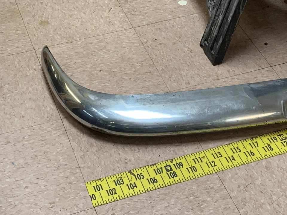 Para-choque dianteiro superior cromado fabricante de equipamento original 1954 Buick Roadmaster Special Century Skylark - Imagem 3 de 4