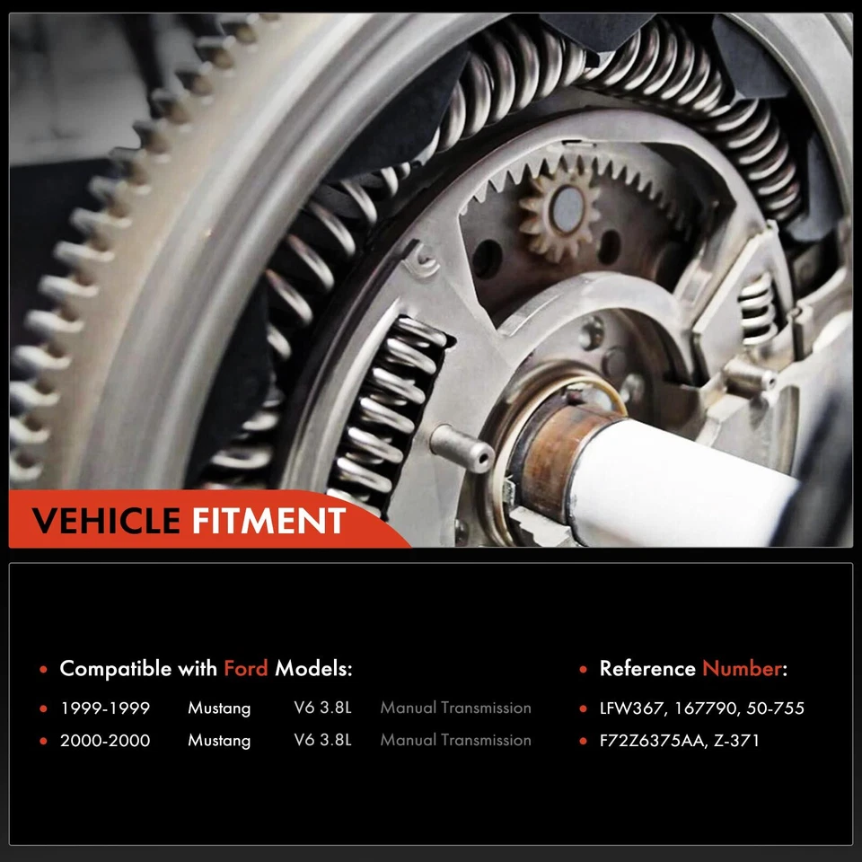 1 маховик сцепления для Ford Mustang 1999-2000 V6 3,8 л F72Z6375AA 6 отверстий 164 зуба - Изображение 2 из 4