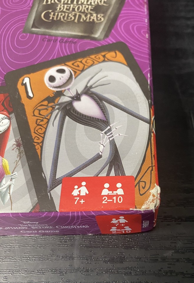 Nightmare Before Christmas UNO Game Oogie Boogie Card Disney Sealed