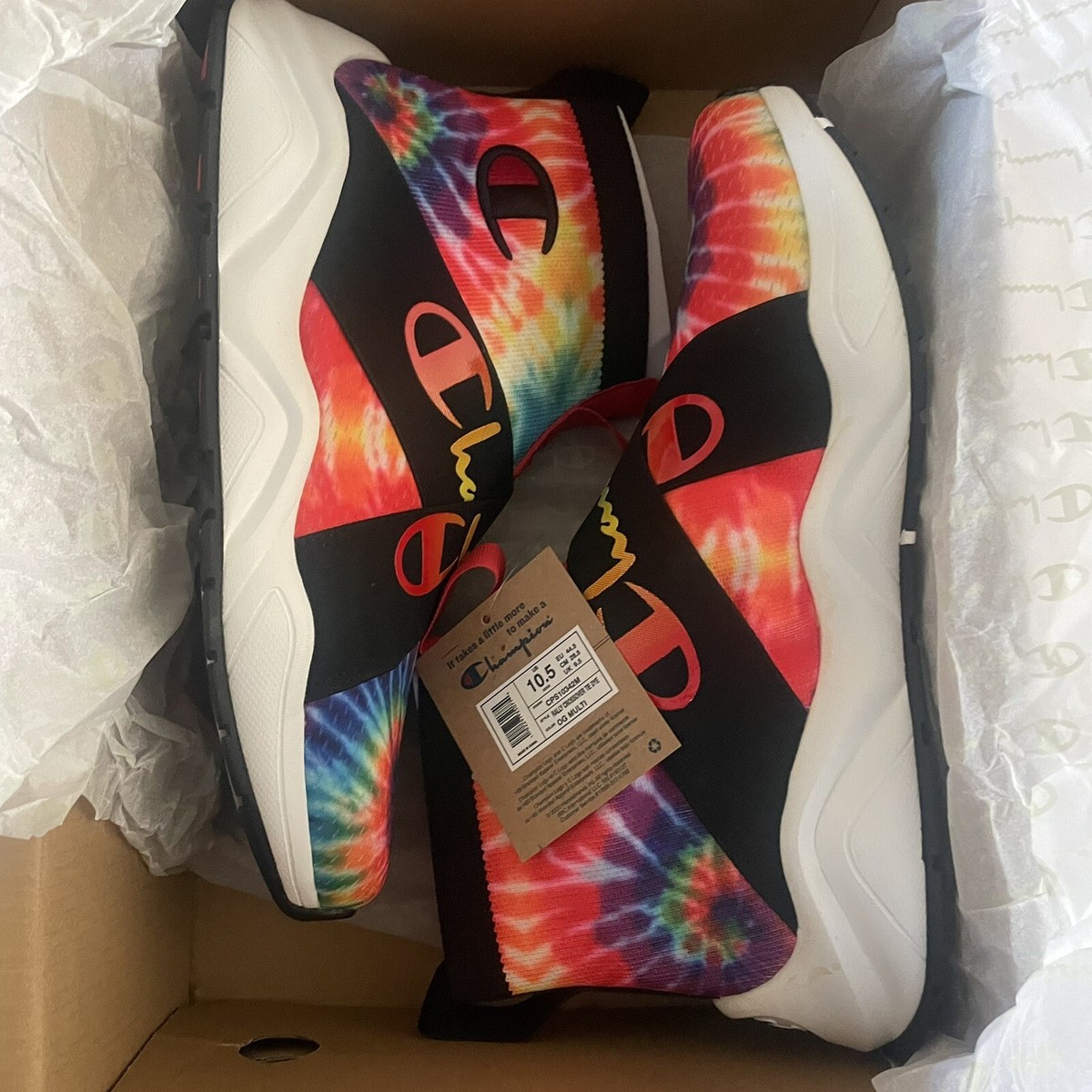 Champion Tie Dye Multicolor Rally Crossover Trainer Shoes Men\'s Size 11M Champion Tie Dye Rally Crossover Trainer | Mercari main image 3