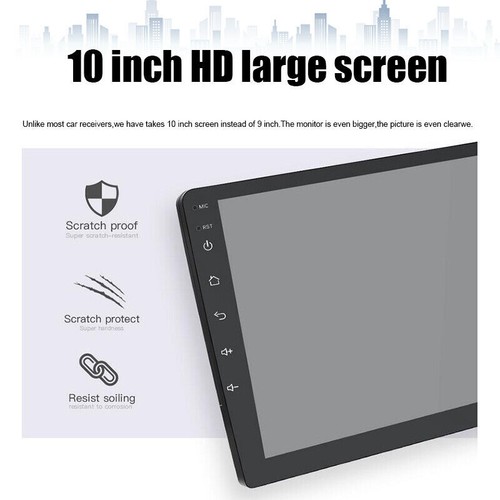 10" Radio de coche Navi Android 2Din Wifi GPS BT Pantalla táctil Reproductor MP5 - Imagen 3 de 13