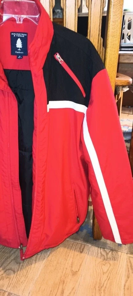 Abrigo de invierno premium para hombre resistente a la intemperie hinchado aislado Roundtree y York talla XL Foto 4 de 4