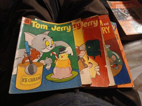 Tom And Jerry 136 162 192 217 287 Dell Gold Key Comics Lot Run Set Collection
