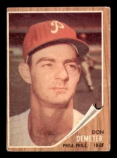 1962 Topps Baseball #146 Don Demeter GD *e2 (Green Tint)