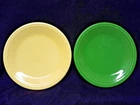 Fiesta Homer Laughlin 7 1/4 Salad Plate lot Shamrock Green and Sunflower Yellow