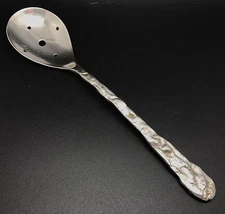 Michael Aram 11" Pierced Silverplate Serving Spoon (RF665)