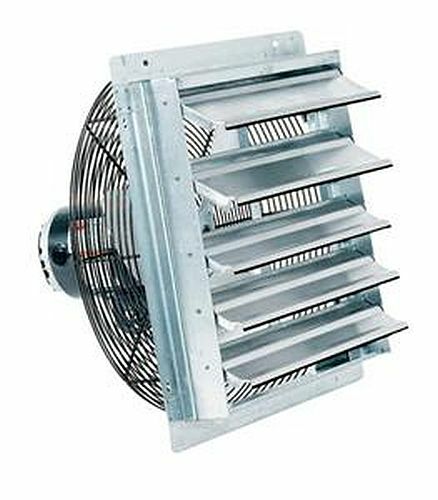 Shutter Mount Exhaust Fan 10in HVAC Vent 120v Speed Control