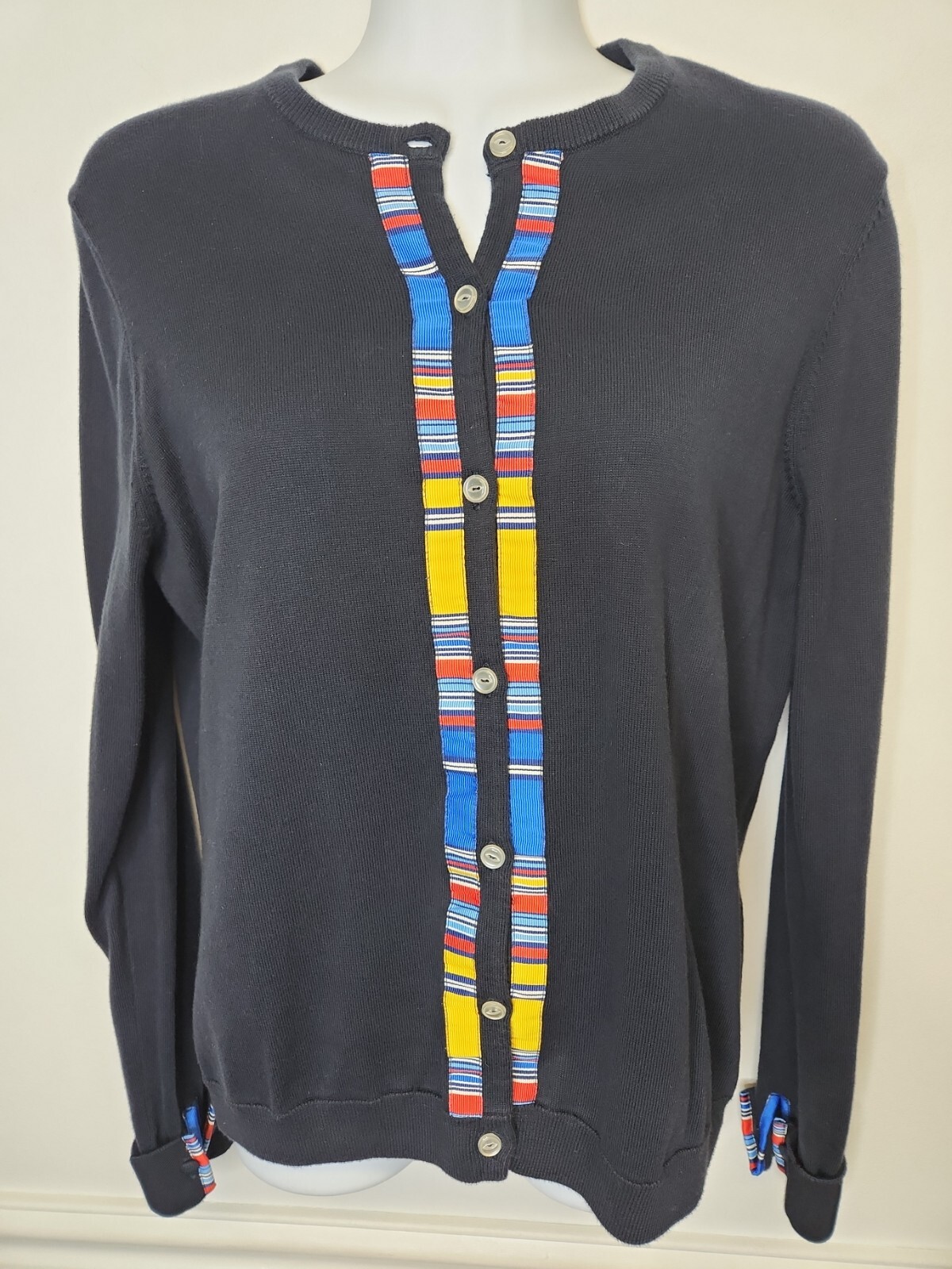 Brooks Brothers Women's Cardigan Blue L 