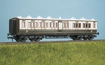 Parkside Models PC733 LMS (Ex LNWR) 50ft Arc Roof Corridor Brk Comp Coach Kit OO