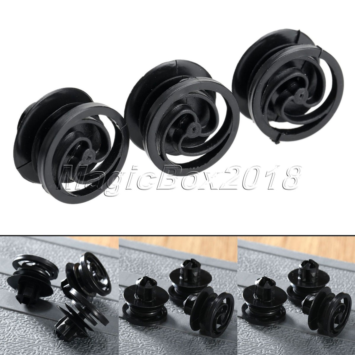 50pc Plastic Car Door Trim Panel Rivet Fastener Retainer Clips For Car Auto  | eBay, image size:1200x1200