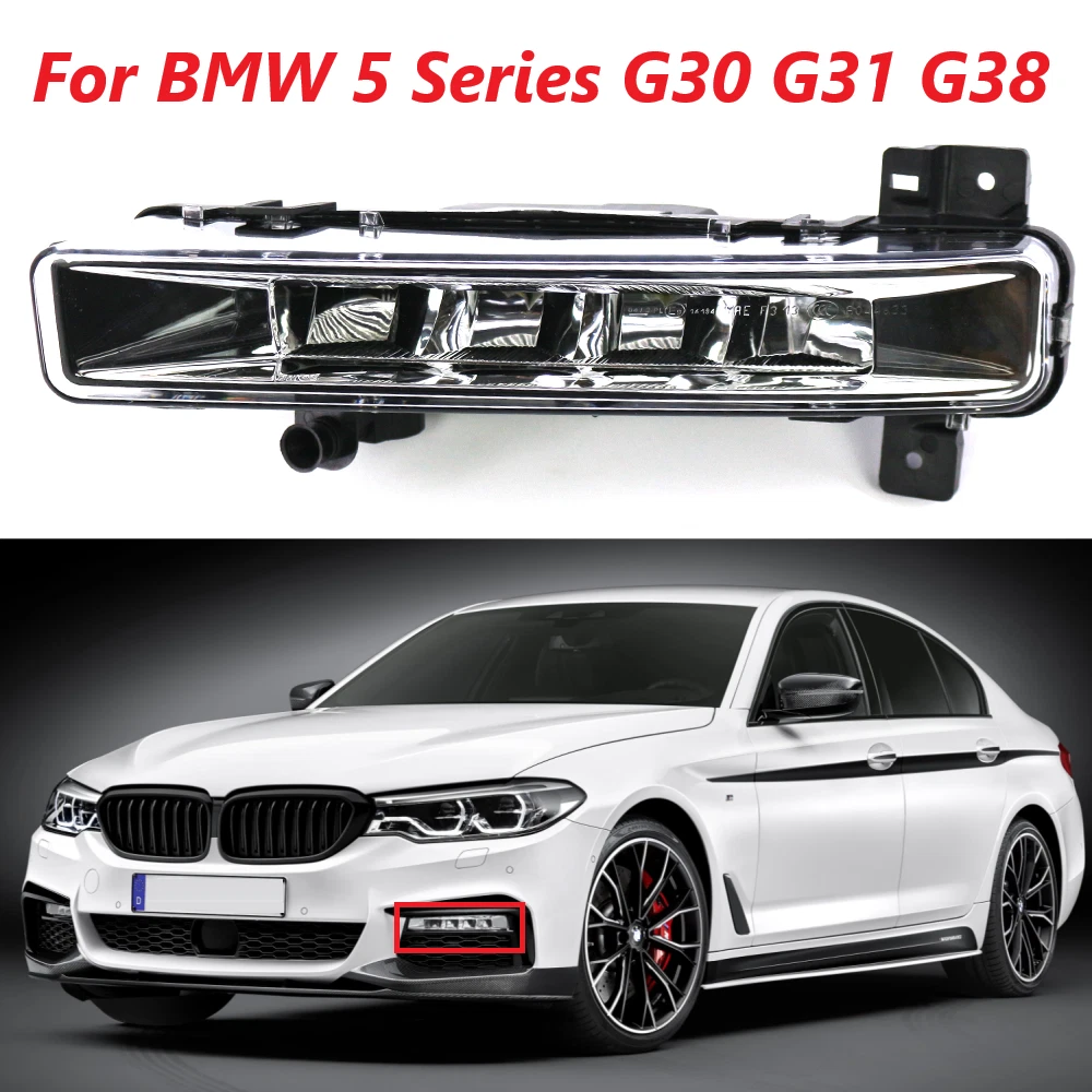 For BMW 5 Series G30 G31 G38 520 530 540 LED DRL Fog Daytime
