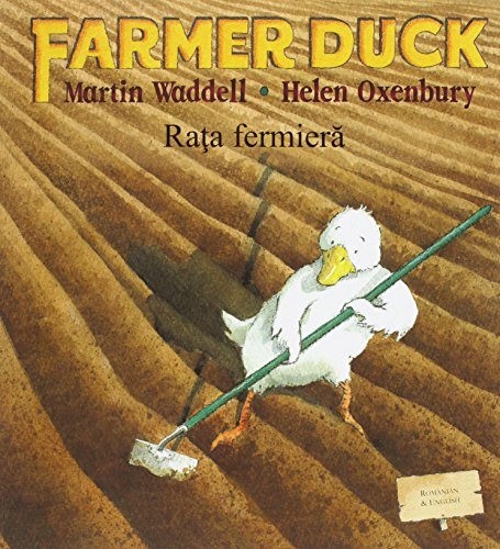 Farmer Duck in Romanian and English by Martin Waddell (Paperback Book) - Image 4