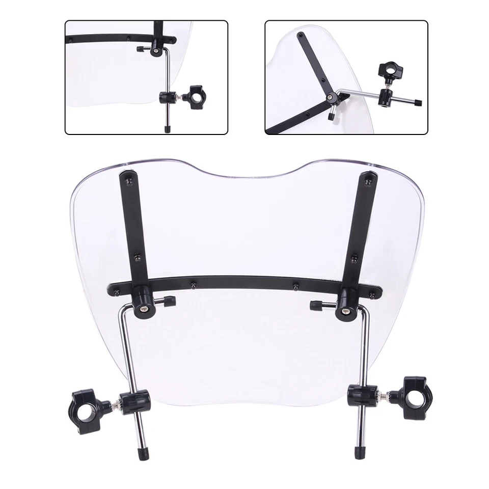 Parabrisas desmontable con abrazaderas para Harley Dyna Softail Sportster X L883 1200 48 Foto 3 de 4