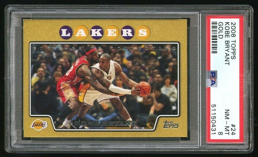  Kobe Bryant 2007 2008 Topps Basketball Series Mint Card #24  Showing This Los Angeles Lakers Star in His Gold Jersey : Collectibles &  Fine Art