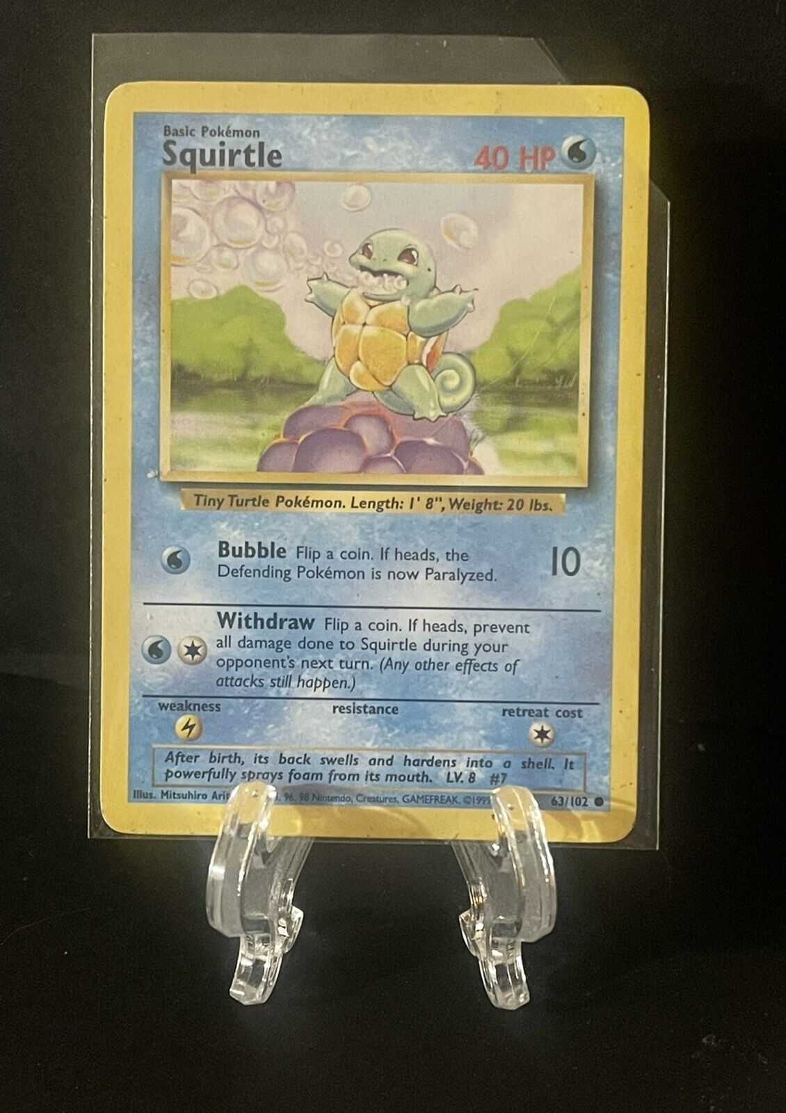 Squirtle - 63/102 - Common - 1st Edition - Pokemon Singles » Generation 1 »  Base Set (Shadowless) - The Side Deck - Gaming Cafe