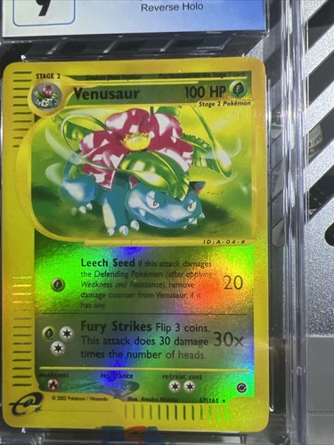 🔥🔥🔥CGC 9 2002 Pokemon TCG Expedition Venusaur 67 Reverse Foil