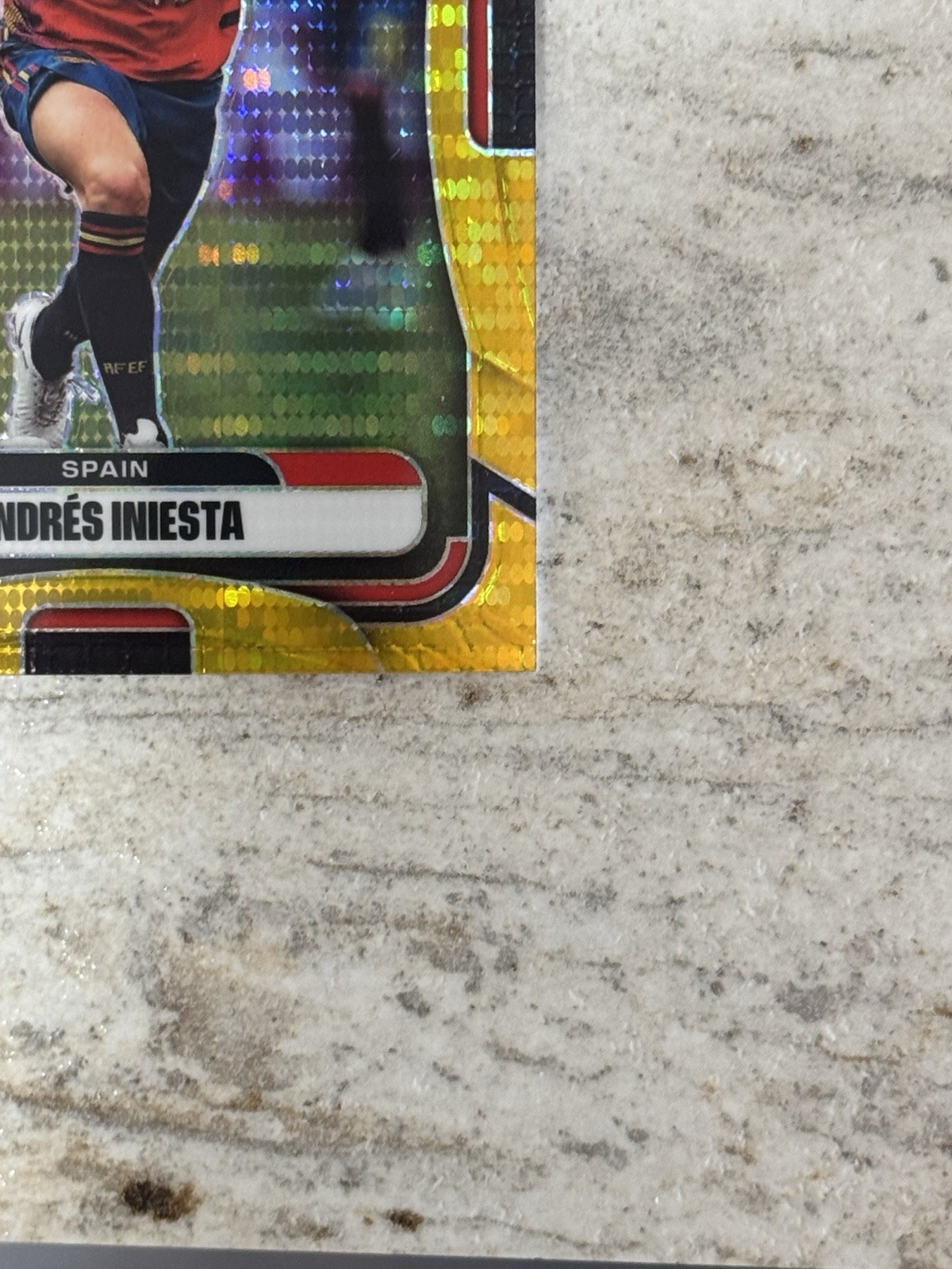 Panini Prizm FIFA World Cup 2026 Andres Iniesta Spain GOLD Parallel 02/10 Barça view 6