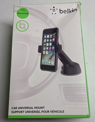 Belkin Universal Car Phone Mount Dashboard Windscreen Holder F8M978BT Black