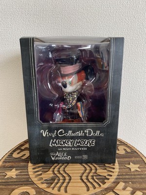 Disney Mickey Mouse Mad Hatter Vinyl Sammlerpuppe Alice im Wunderland gebraucht