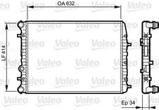 VALEO Motorkühler Wasserkühler 732864 für SKODA FABIA FOX SEAT VW POLO IBIZA 9A4