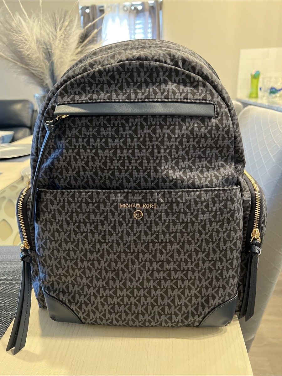 Michael Kors Prescott Large Backpack Admiral Pool Blue NWT
