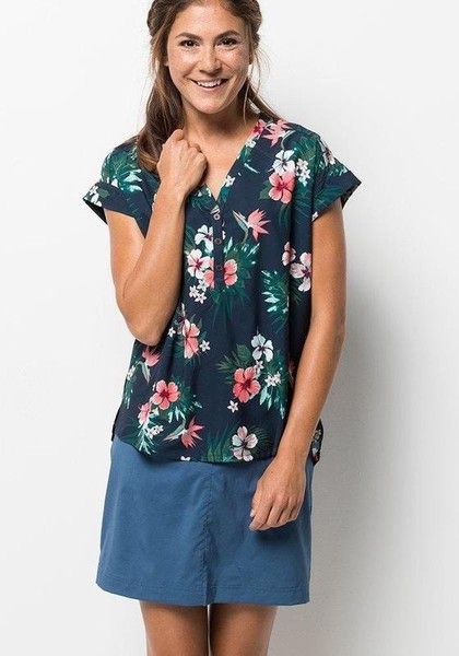 Women Jack Wolfskin Shirt Navy Polyester 38 / M /