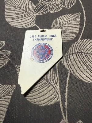 (T2) GOLF BAG TAG Edgewood Lake Tahoe 1980 Public Links Championship
