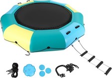 10x10 ft Inflatable Water Trampoline Swim Platform Bounce for Lake Pool Ocean