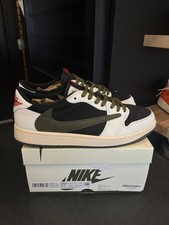 Jordan 1 Retro Low OG SP Travis Scott Olive Women's Size 11W, PREOWNED